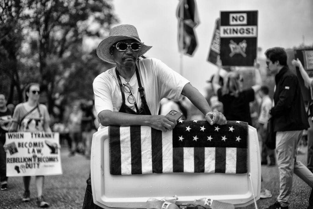 Hands Off America — photograph by Chaz Niell (STF One Frame 2025).