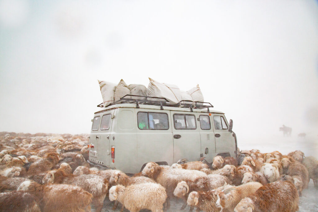 Frame 6 of 15 from Extreme Living – The Winter Migration, a photo essay by Alessandra Manzotti