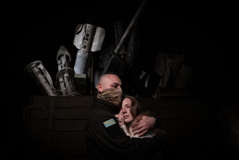 Frontlines of Dignity, Shredded Skies and Other Love Stories, a photo essay by Marylise Vigneau. Photo Essay honourable mention, Shoot The Frame 2025.