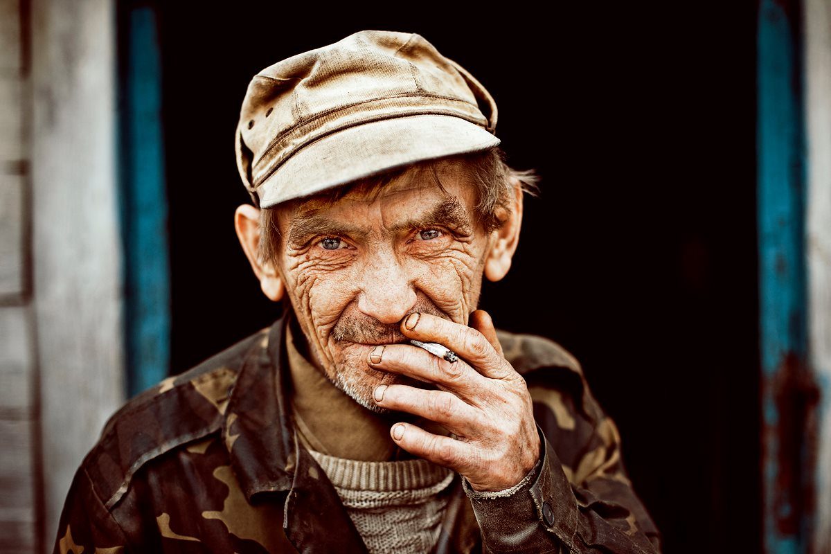 Man, hat, old. Portrait photograph by Sergey Bidun, finalist in the Shoot The Frame Portrait photography award, November 2012