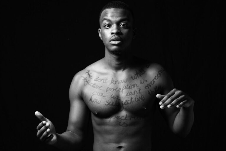 Man, body. Portrait photograph by Thurstan Redding, finalist in the Shoot The Frame Portrait photography award, May 2013