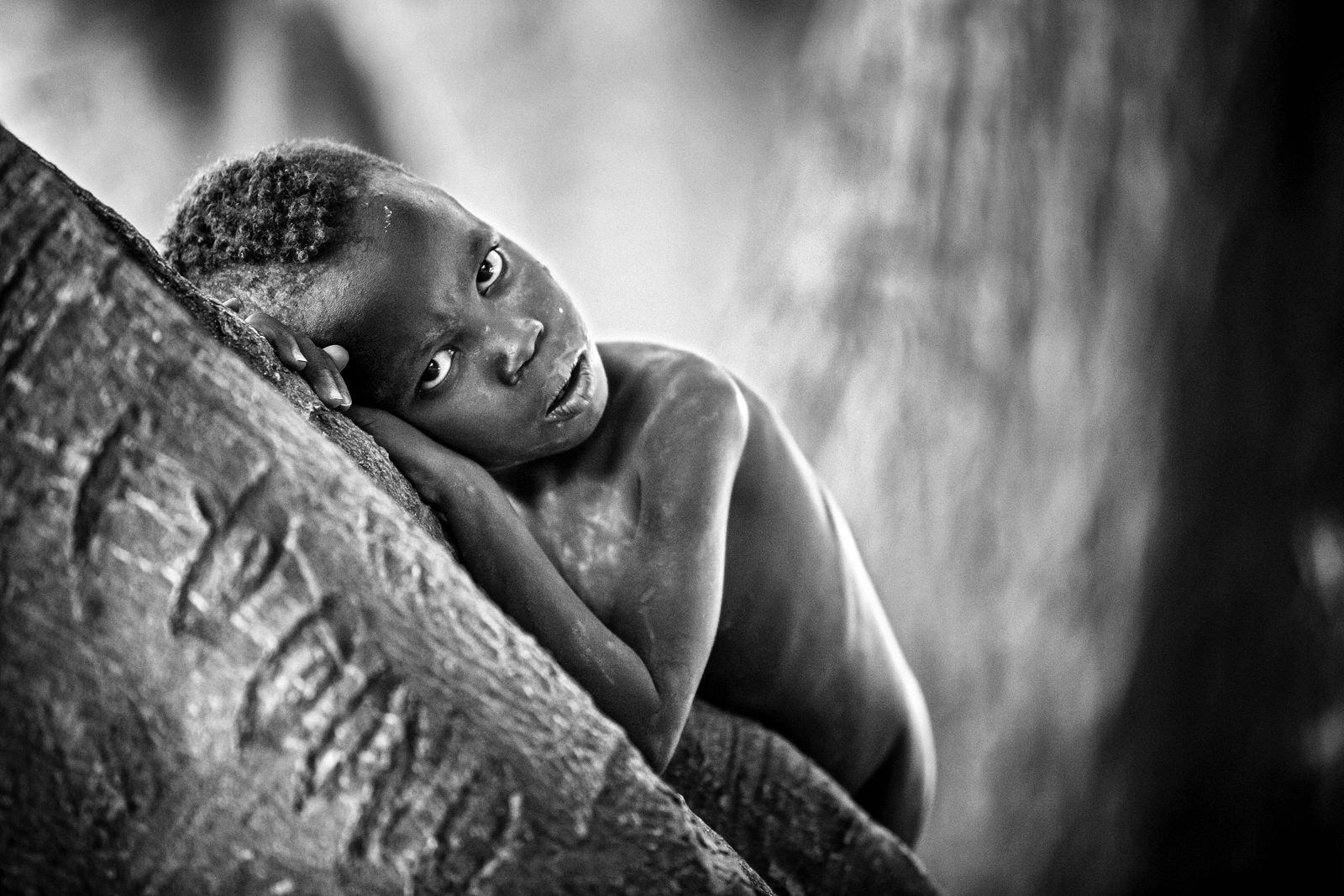 Boy, lying, curly. Portrait photograph by Vedran Vidak, finalist in the Shoot The Frame Portrait photography award, May 2013