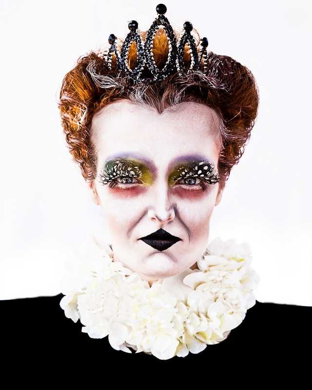 Woman, crown, eyelashes. Portrait photograph by Holly Rone, finalist in the Shoot The Frame Portrait photography award, November 2013