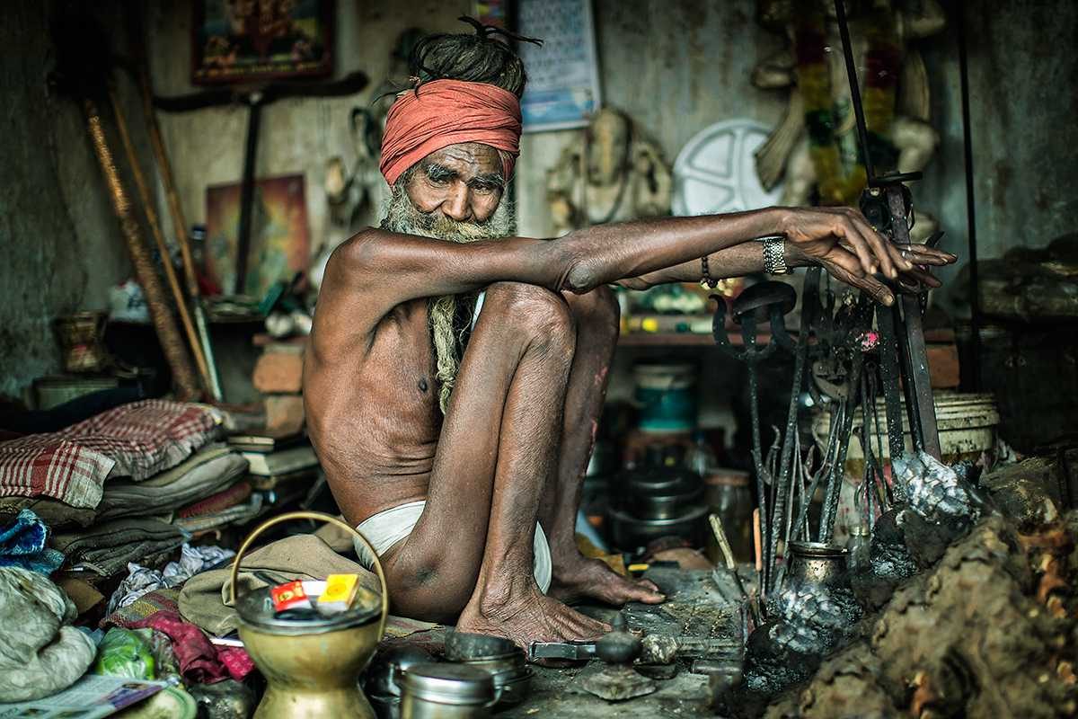 Man, sitting, old. Portrait photograph by Pavol Delej, finalist in the Shoot The Frame Portrait photography award, March 2014