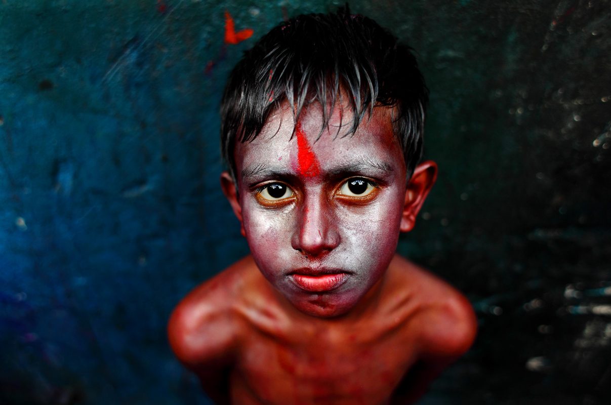 Boy, staring, hair, messy. Portrait photograph by Prashanta Kumar Saha, finalist in the Shoot The Frame Portrait photography award, June 2014