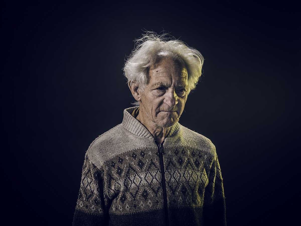Man, old, white, hair. Portrait photograph by Chris Harvey, finalist in the Shoot The Frame Portrait photography award, February 2015