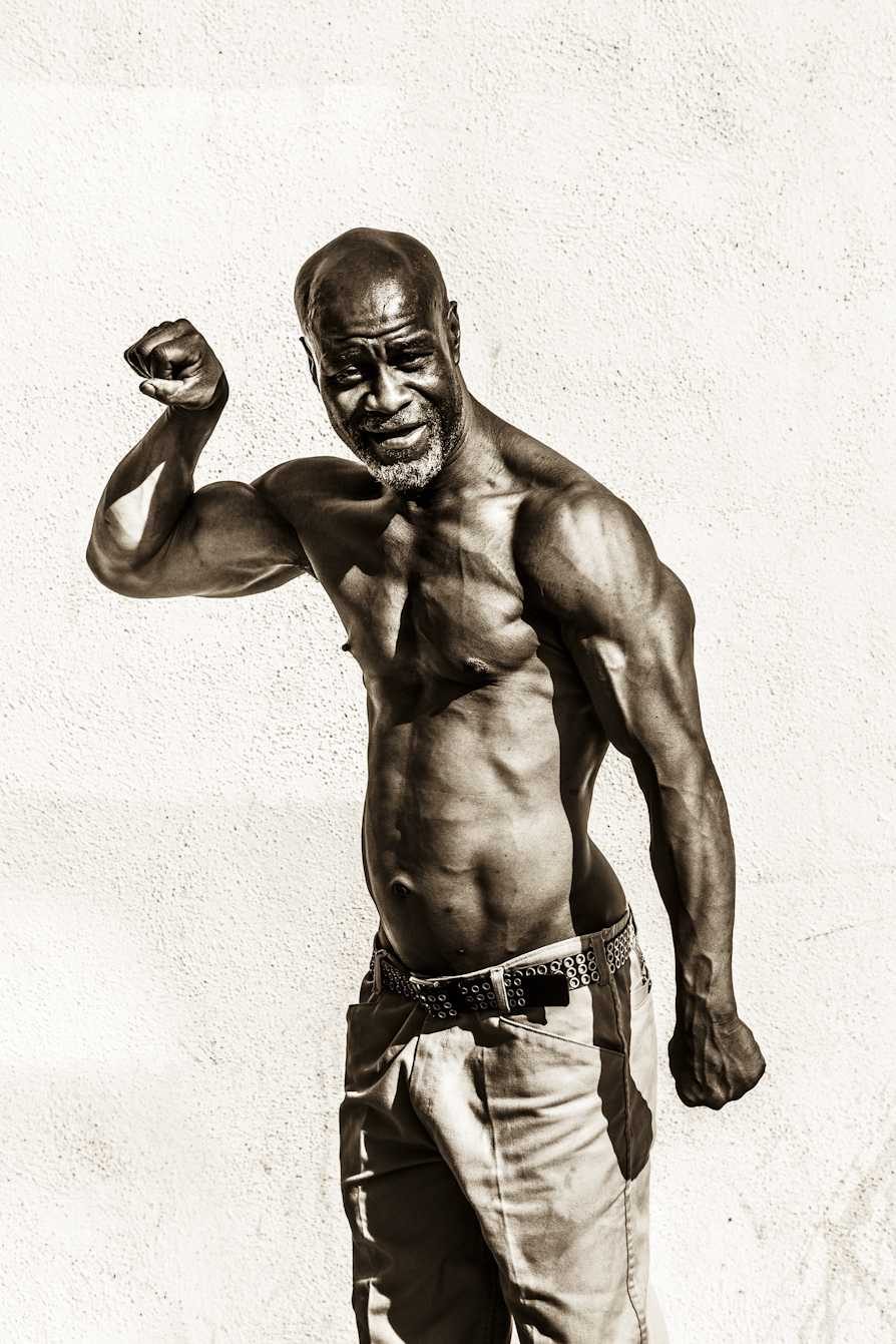Man, muscles, old, body. Portrait photograph by Dmitry Demchenko, finalist in the Shoot The Frame Portrait photography award, June 2015