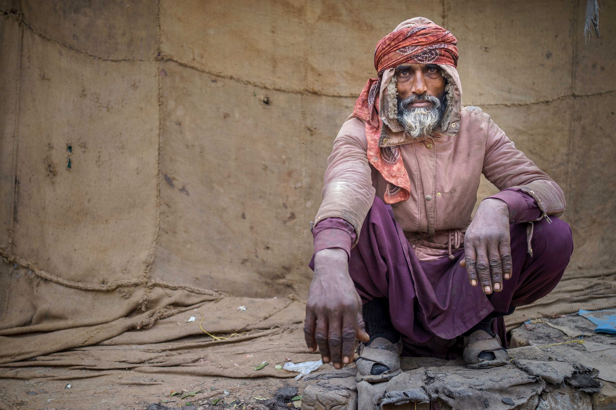 Man, old, hood. Portrait photograph by Sohail Karmani, finalist in the Shoot The Frame Portrait photography award, July 2015