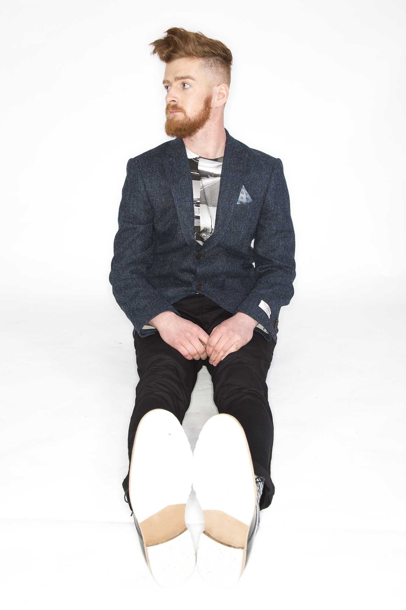 Man, sitting, sleeves, sole. Portrait photograph by Gordon MacKenzie, finalist in the Shoot The Frame Portrait photography award, August 2015
