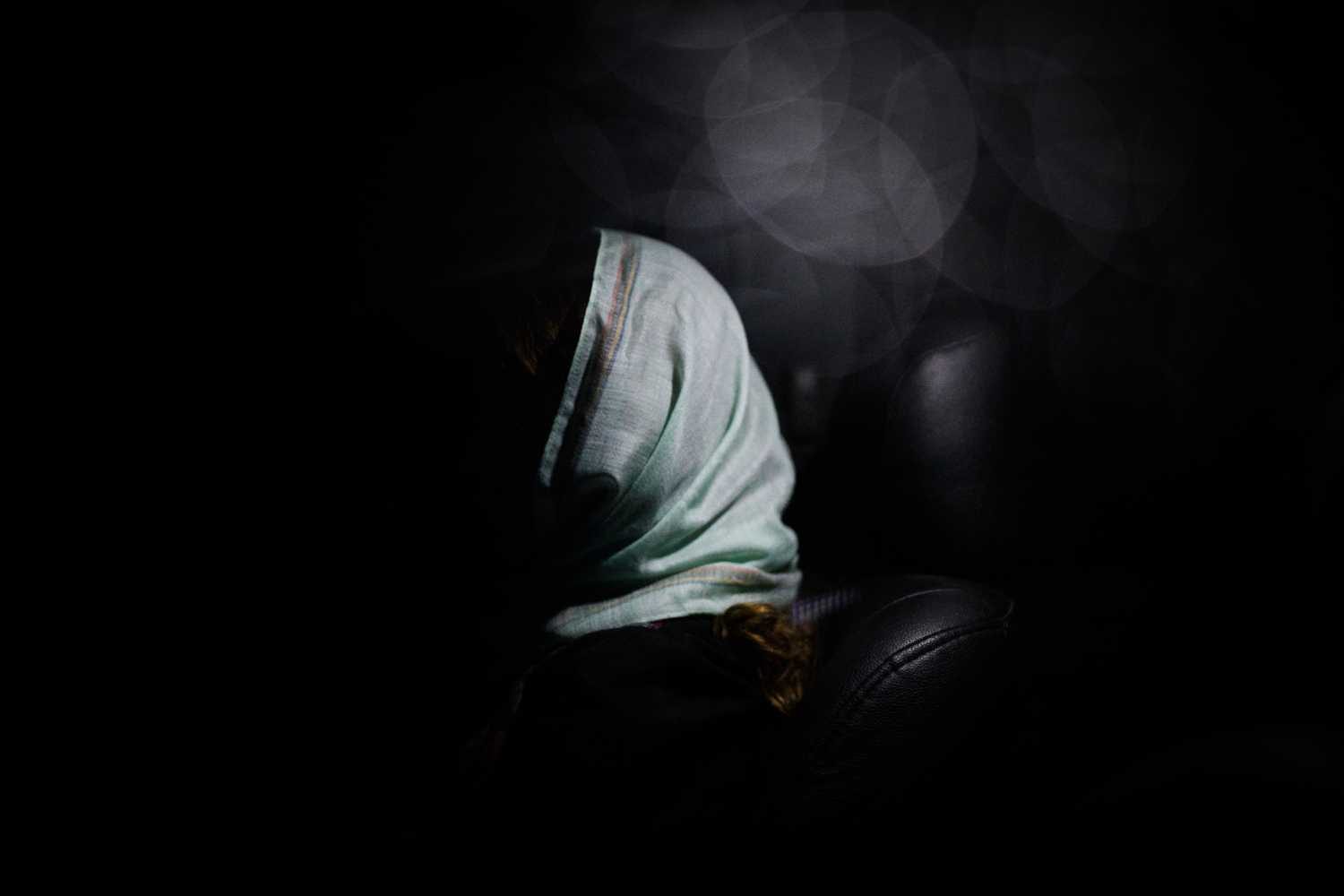 Black, hood. Portrait photograph by Kern Hendricks, finalist in the Shoot The Frame Portrait photography award, August 2015