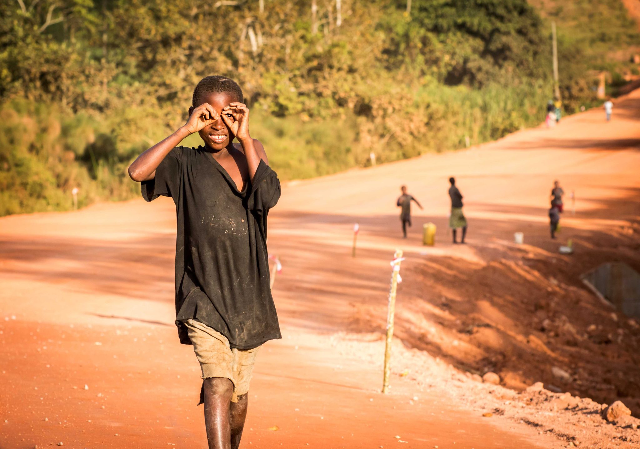 Boy, black, land. Portrait photograph by Tünde Gáspár, winner of the Shoot The Frame Portrait photography award, August 2015