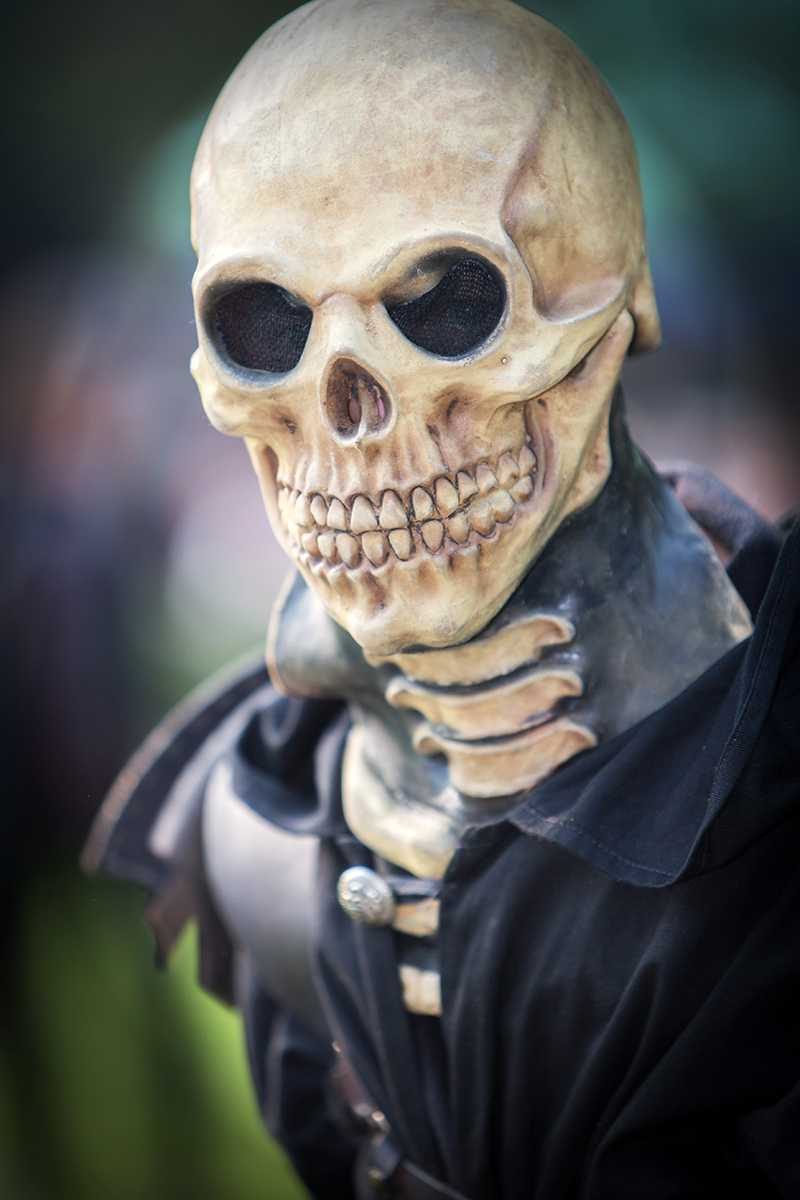Skull, bones, dark. Portrait photograph by Huub Keuler, finalist in the Shoot The Frame Portrait photography award, September 2015