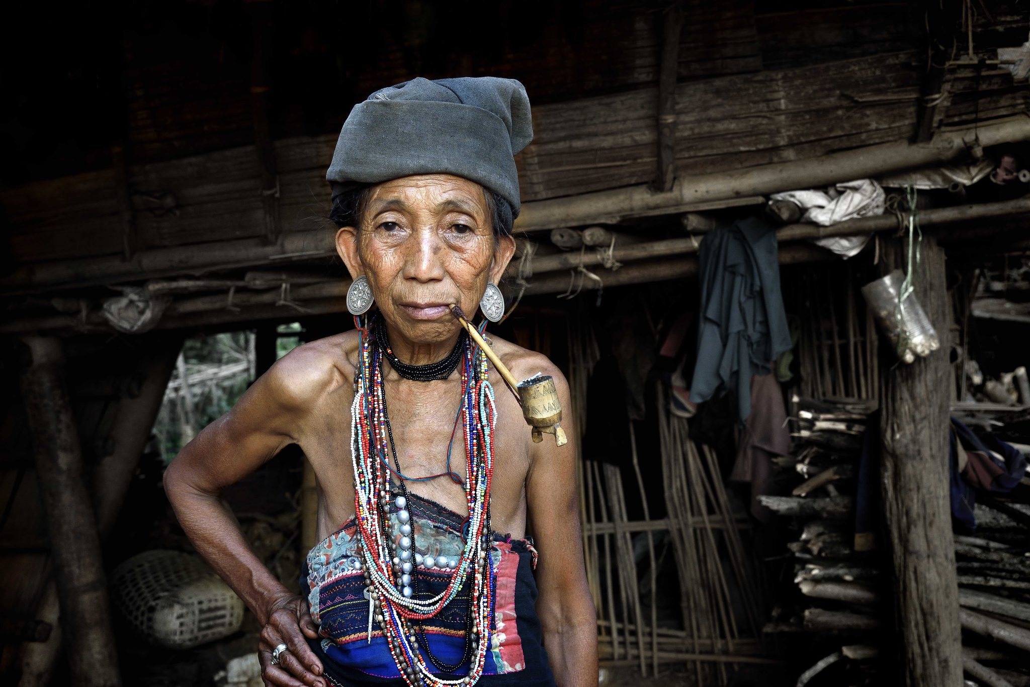 Barcesm teeth, headphone. Portrait photograph by Matthieu Rivart, winner of the Shoot The Frame Portrait photography award, November 2015