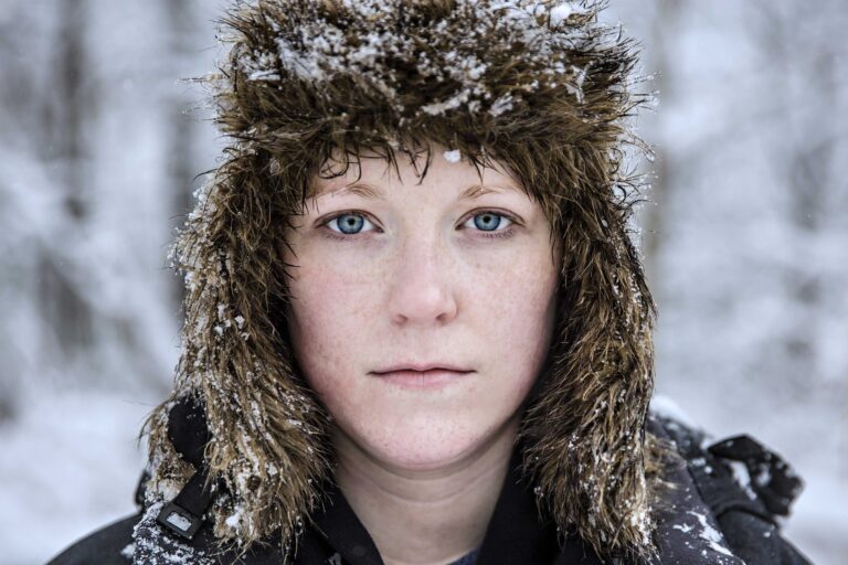 Boy, fur, snow. Portrait photograph by Christopher Bellezza, finalist in the Shoot The Frame Portrait photography award, December 2015
