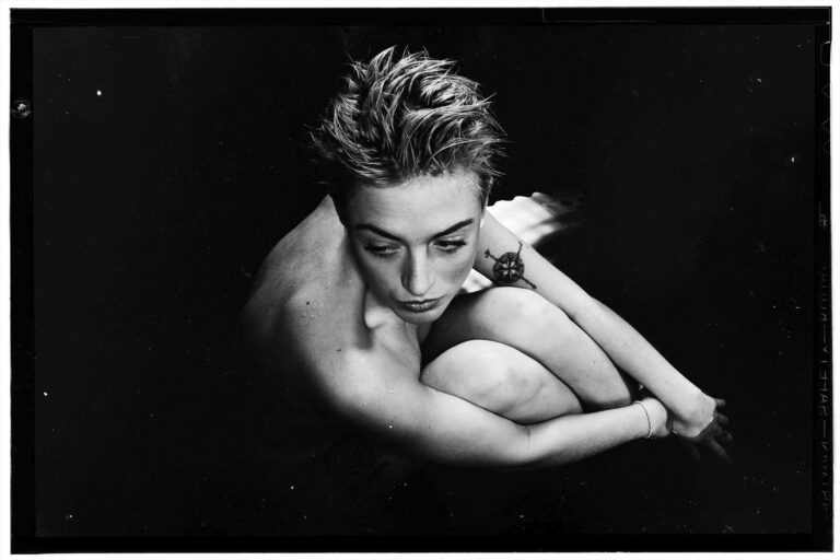 Black, bare, sitting, tub. Portrait photograph by Gordon MacKenzie, finalist in the Shoot The Frame Portrait photography award, January 2016