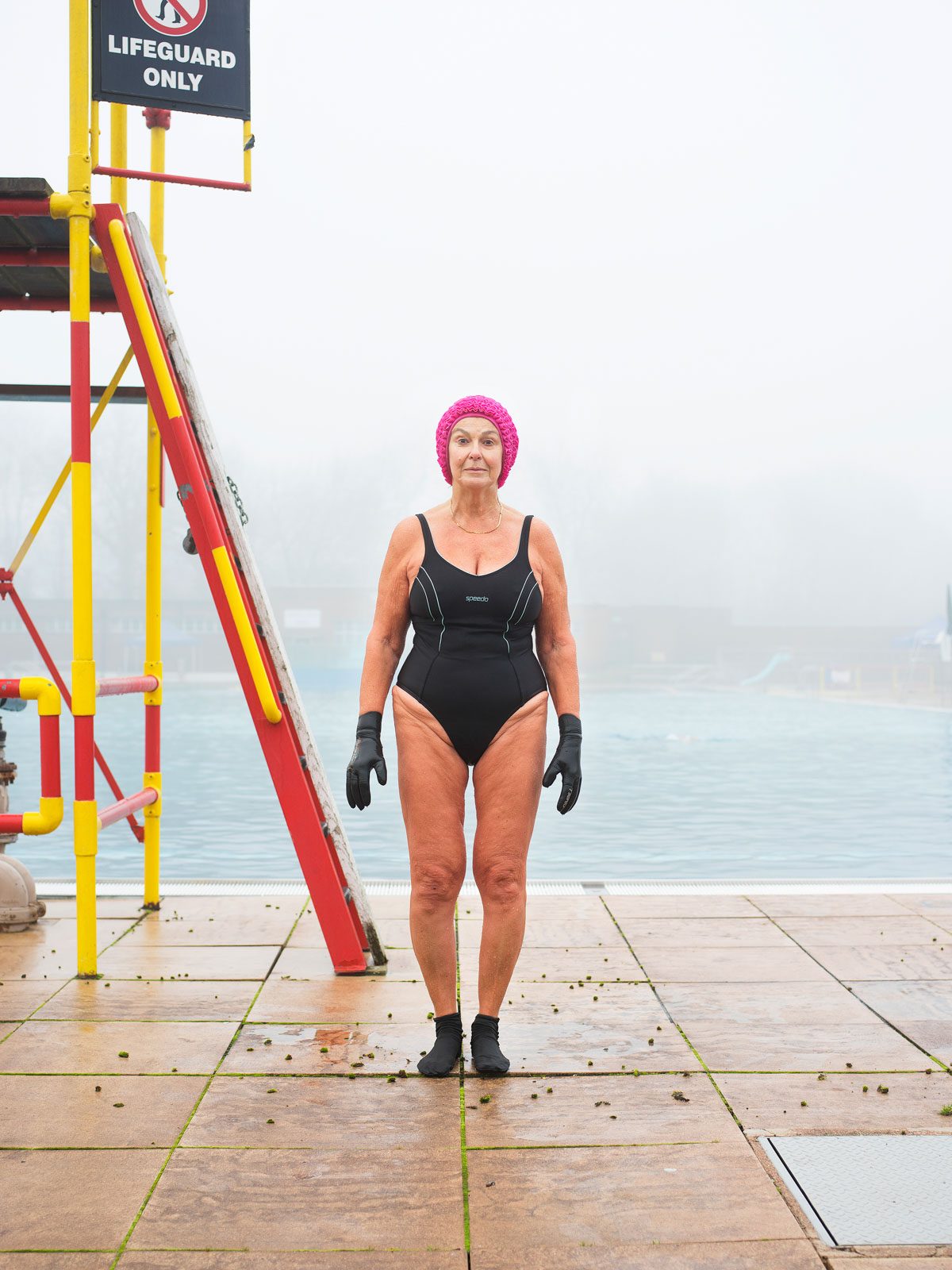 Woman, old, swimsuit, swim. Portrait photograph by Paul Meyler, finalist in the Shoot The Frame Portrait photography award, February 2017