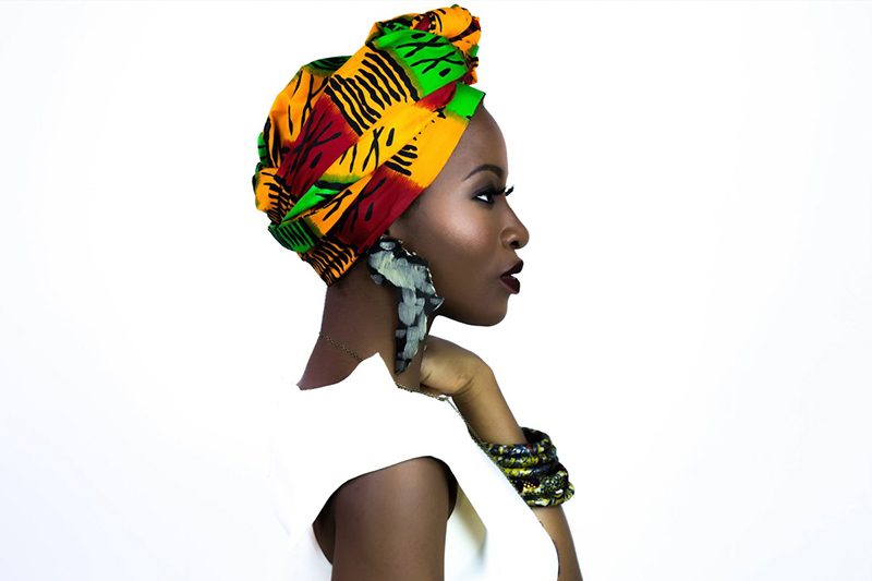 Side view, black, woman. Portrait photograph by Tina Krohn, finalist in the Shoot The Frame Portrait photography award, March 2017