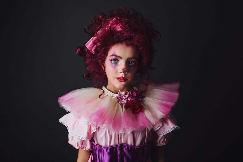 Ribbon, dress, make up. Portrait photograph by Chelsea Morgan, finalist in the Shoot The Frame Portrait photography award, September 2018