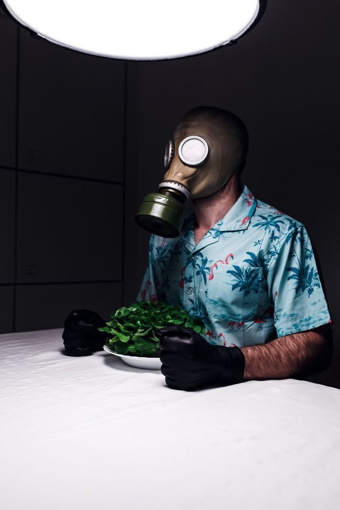 Table, gloves, polo. Portrait photograph by Lukas Rapp, finalist in the Shoot The Frame Portrait photography award, January 2019
