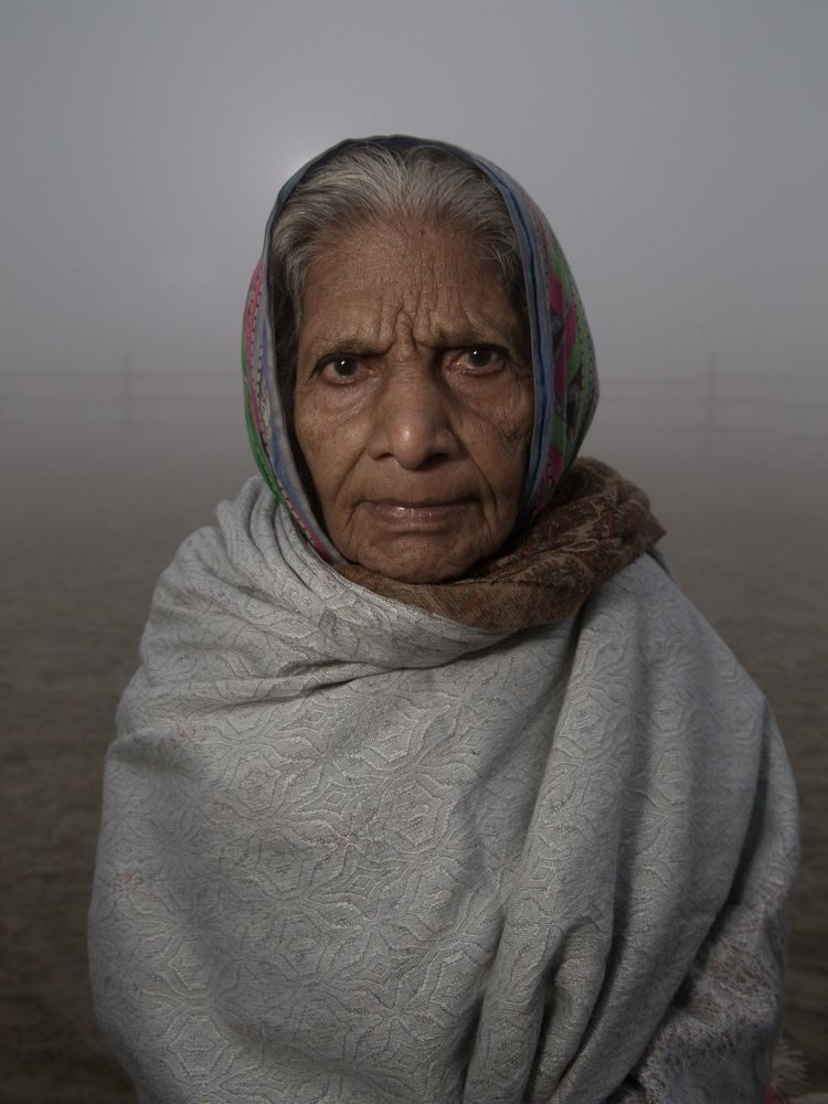 Sand, cloth, human. Portrait photograph by Serge Bouvet, finalist in the Shoot The Frame Portrait photography award, February 2019