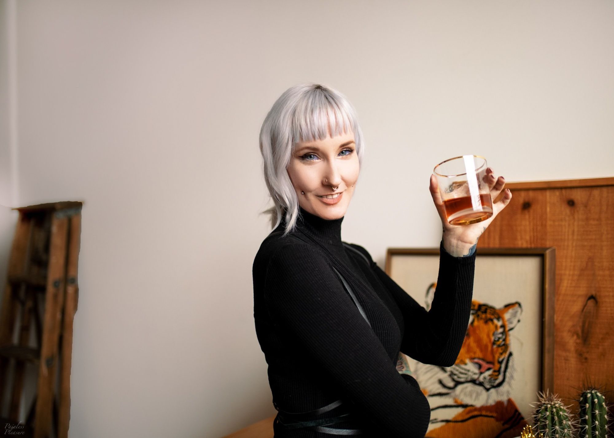 Are you an "on the rocks" kinda person?, Toronto, ON, Canada. Portrait photograph by Brandi Adler, finalist in the Shoot The Frame Portrait photography award, November 2019