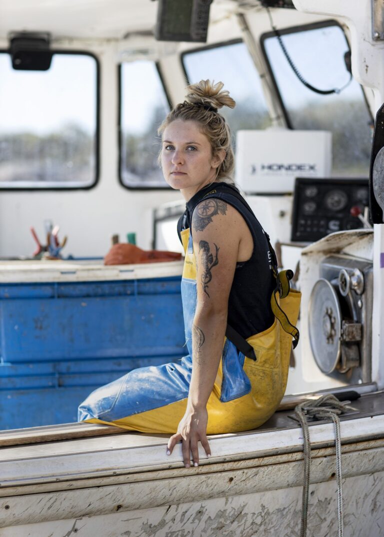Taylor; lobsterman. Portrait photograph by Cheryl Clegg, finalist in the Shoot The Frame Portrait photography award, November 2020