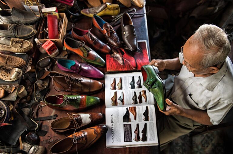 Shoemaker 90 years old. Portrait photograph by Viet Van Tran, finalist in the Shoot The Frame Portrait photography award, November 2020