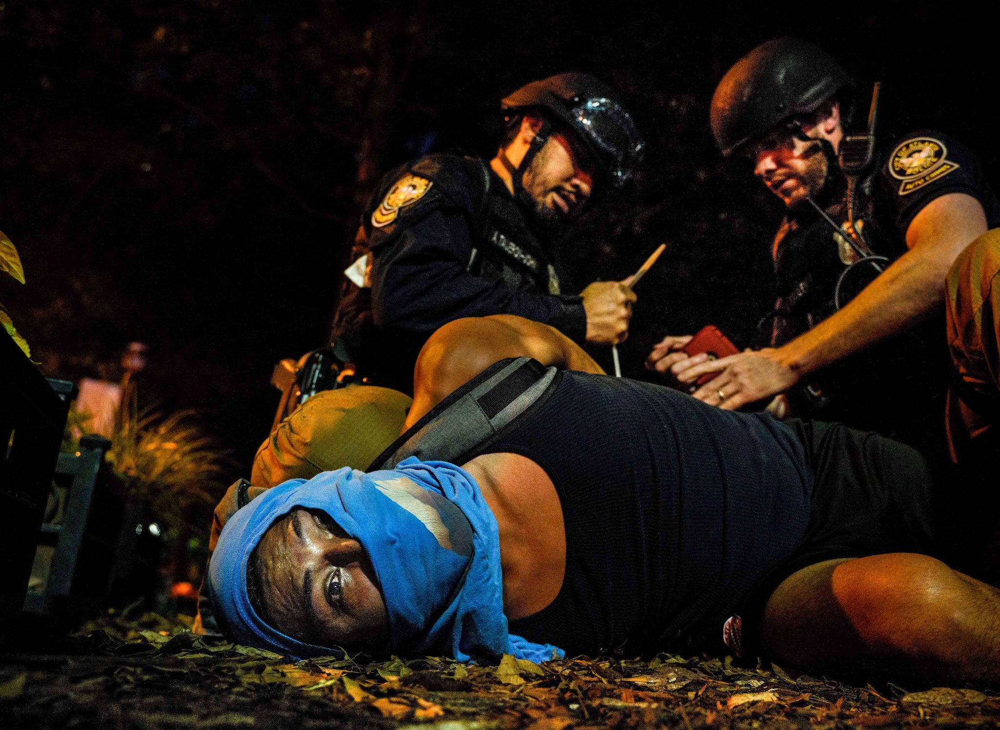 Arrest, Atlanta, GA, USA. Portrait photograph by Benjamin Hendren, winner of the Shoot The Frame Portrait photography award, November 2020