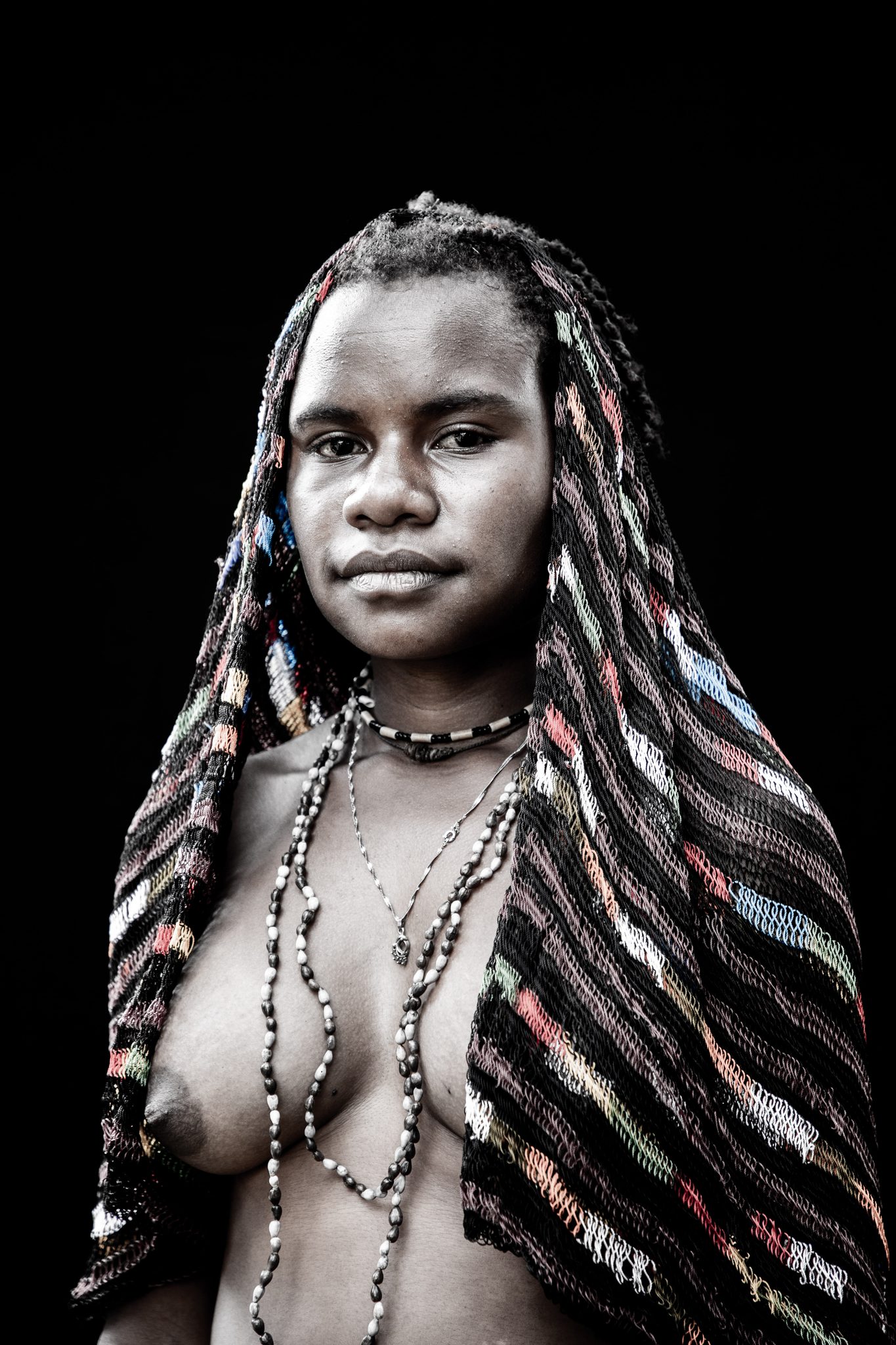 Yunita Mabel of the Dani Tribe, West Papua, Indonesia. Portrait photograph by Guy Needham, winner of the Shoot The Frame Portrait photography award, June 2022