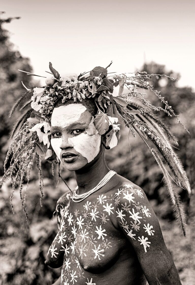 Ethiopia's Omo Valley "The Surma Tribe. Portrait photograph by Ed Asmus, finalist in the Shoot The Frame Portrait photography award, July 2022