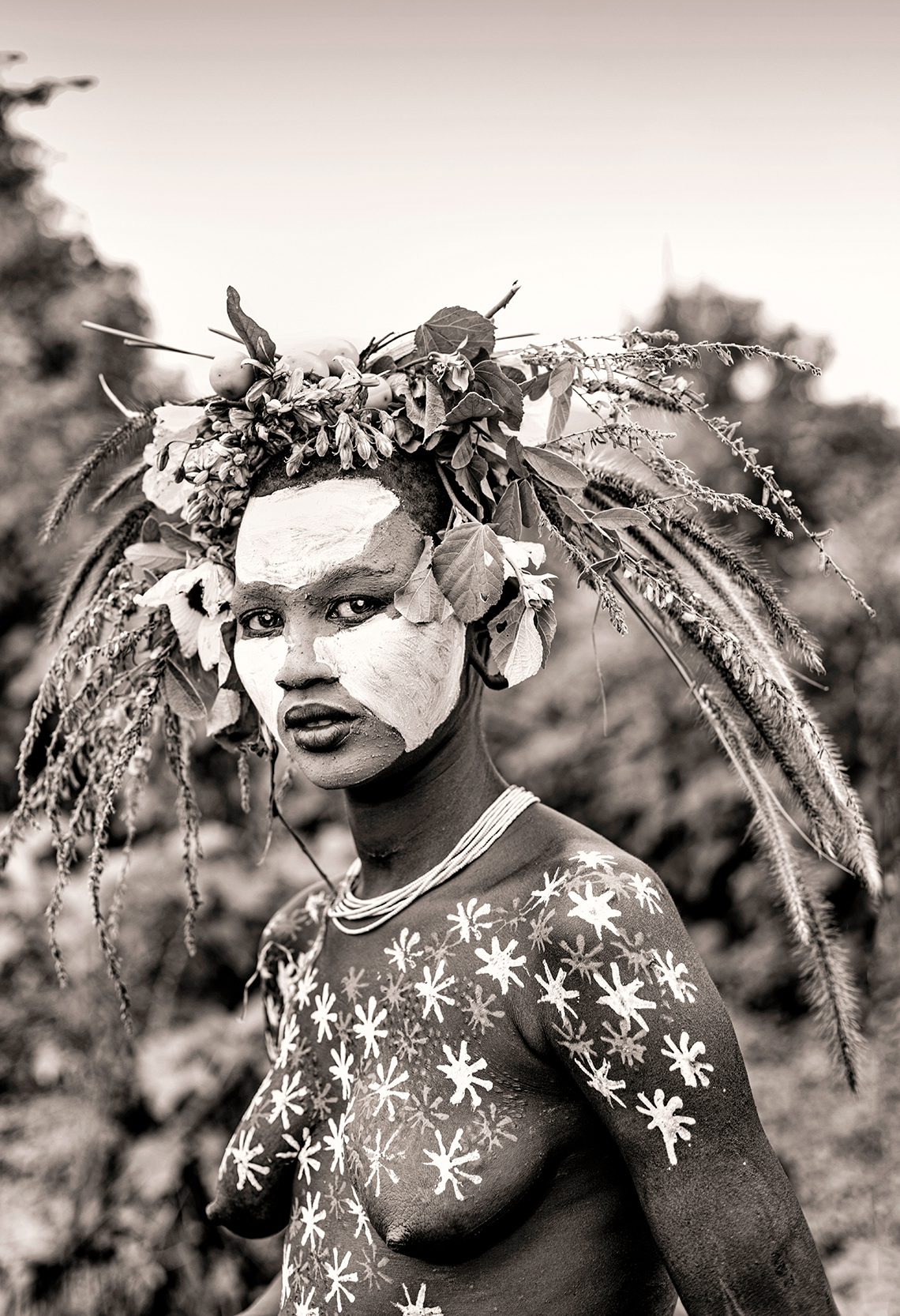 Ethiopia's Omo Valley "The Surma Tribe. Portrait photograph by Ed Asmus, finalist in the Shoot The Frame Portrait photography award, July 2022
