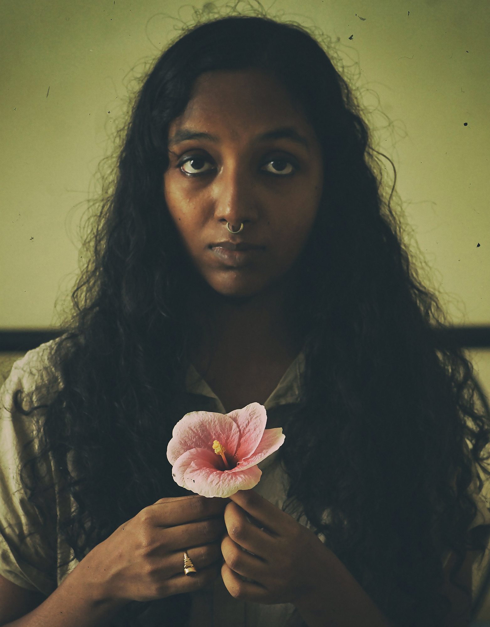 Hibiscus, Santiniketan, West Bengal 731204, India. Portrait photograph by Arnab Ghosal, finalist in the Shoot The Frame Portrait photography award, August 2022