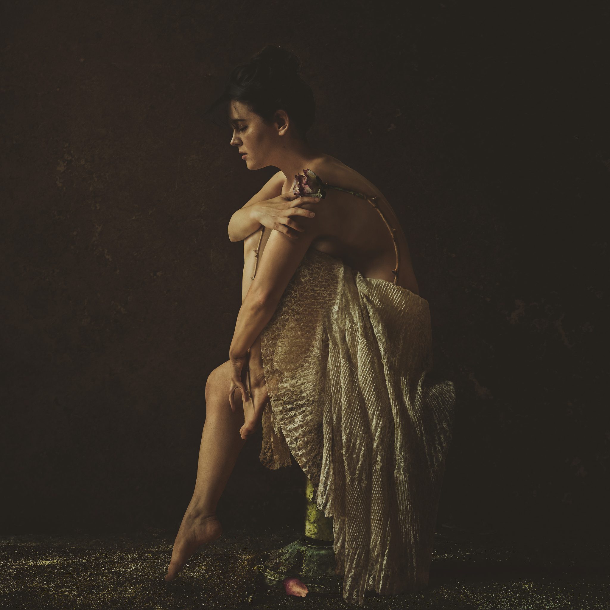 Imprints of loss. Portrait photograph by Zsofia Darago, finalist in the Shoot The Frame Portrait photography award, November 2022