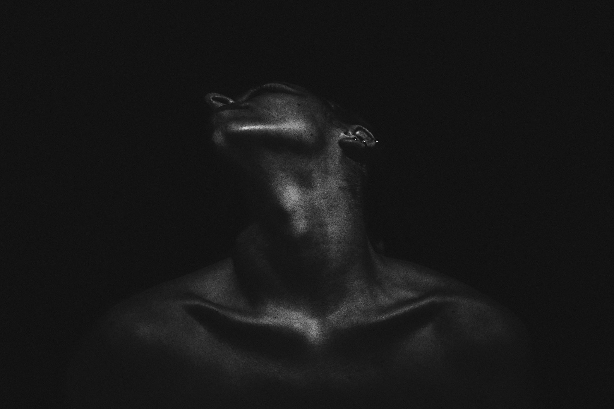 Reflection of bones, Lille, France. Portrait photograph by Aymeric Lubot, finalist in the Shoot The Frame Portrait photography award, January 2023
