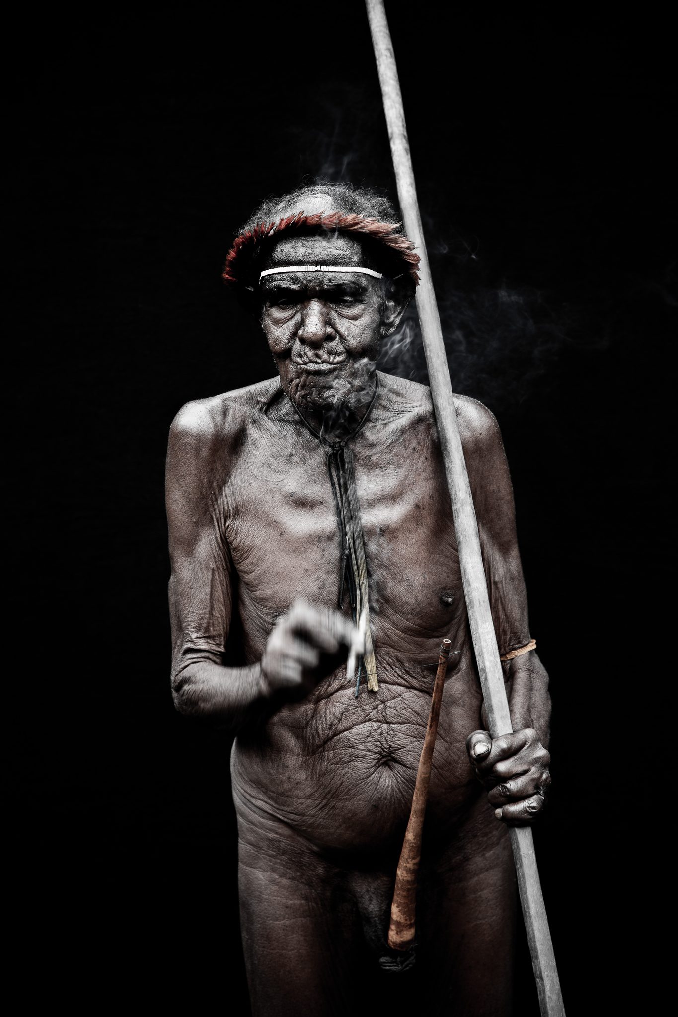 Lokop Mabel, of the Dani Tribe, West Papua, Indonesia. Portrait photograph by Guy Needham, winner of the Shoot The Frame Portrait photography award, August 2023