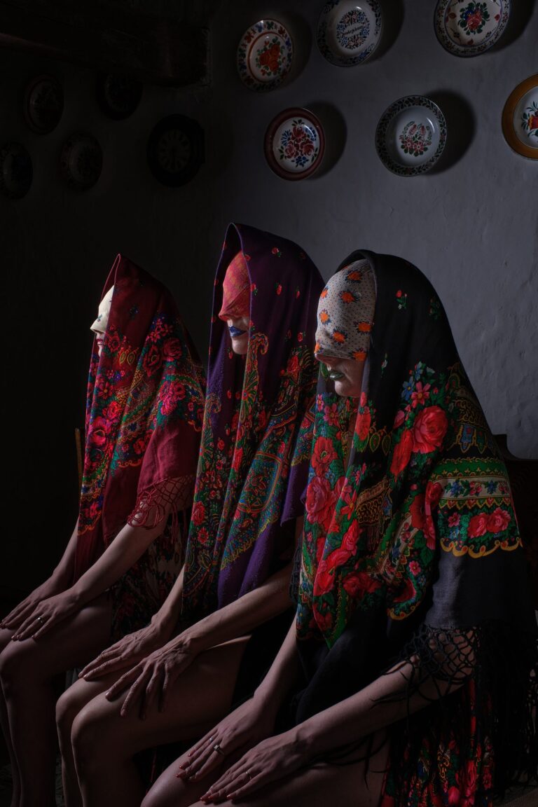 Carpathian witches, Transcarpathia, Ukraine. Portrait photograph by Michael Dorohovich, winner of the Shoot The Frame Portrait photography award, April 2024