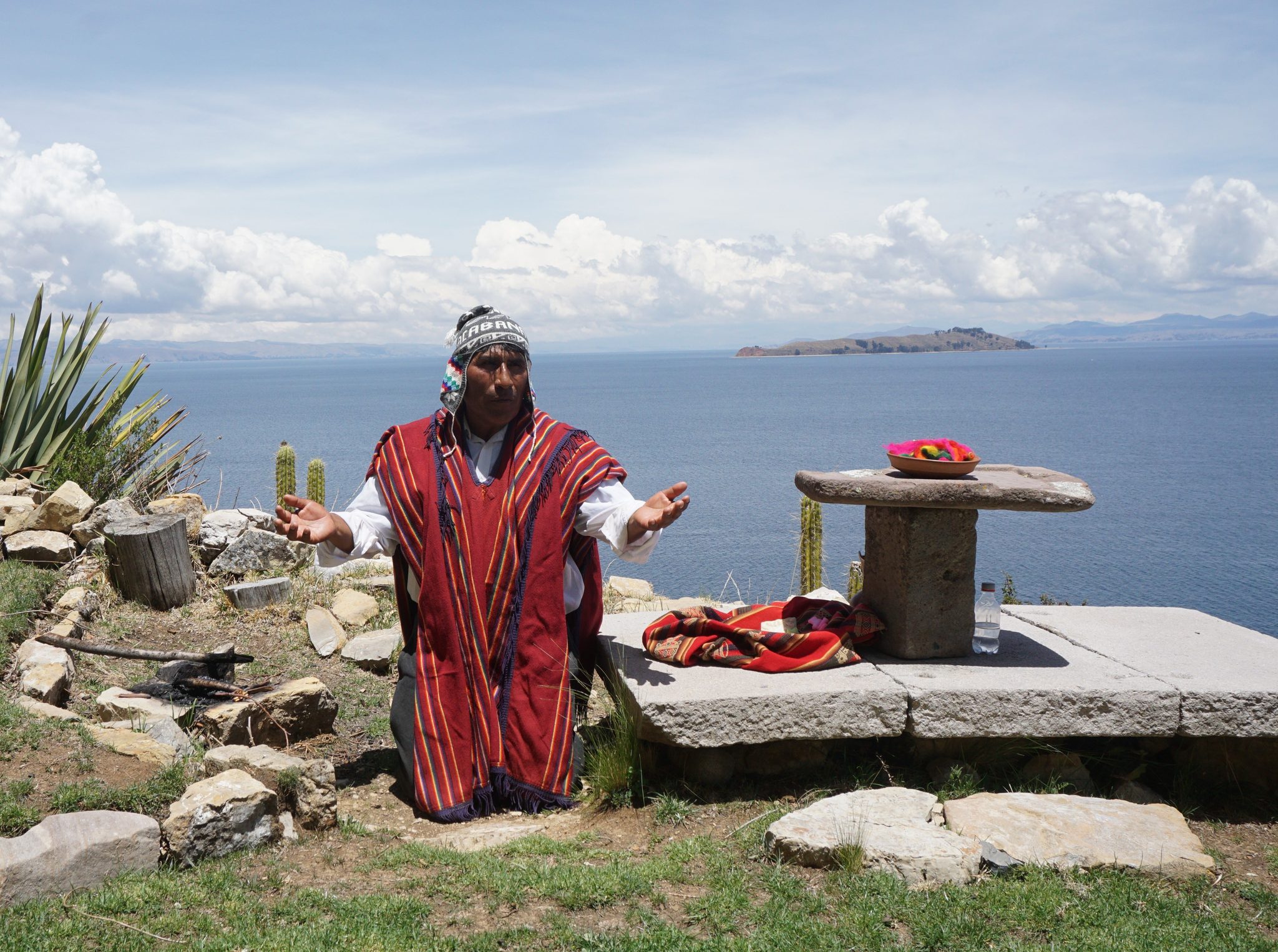 Hijakata: Souls Bound in Sacred Ties, Lake Titikaka. Portrait photograph by Ramiro Atristain, finalist in the Shoot The Frame Portrait photography award, October 2024
