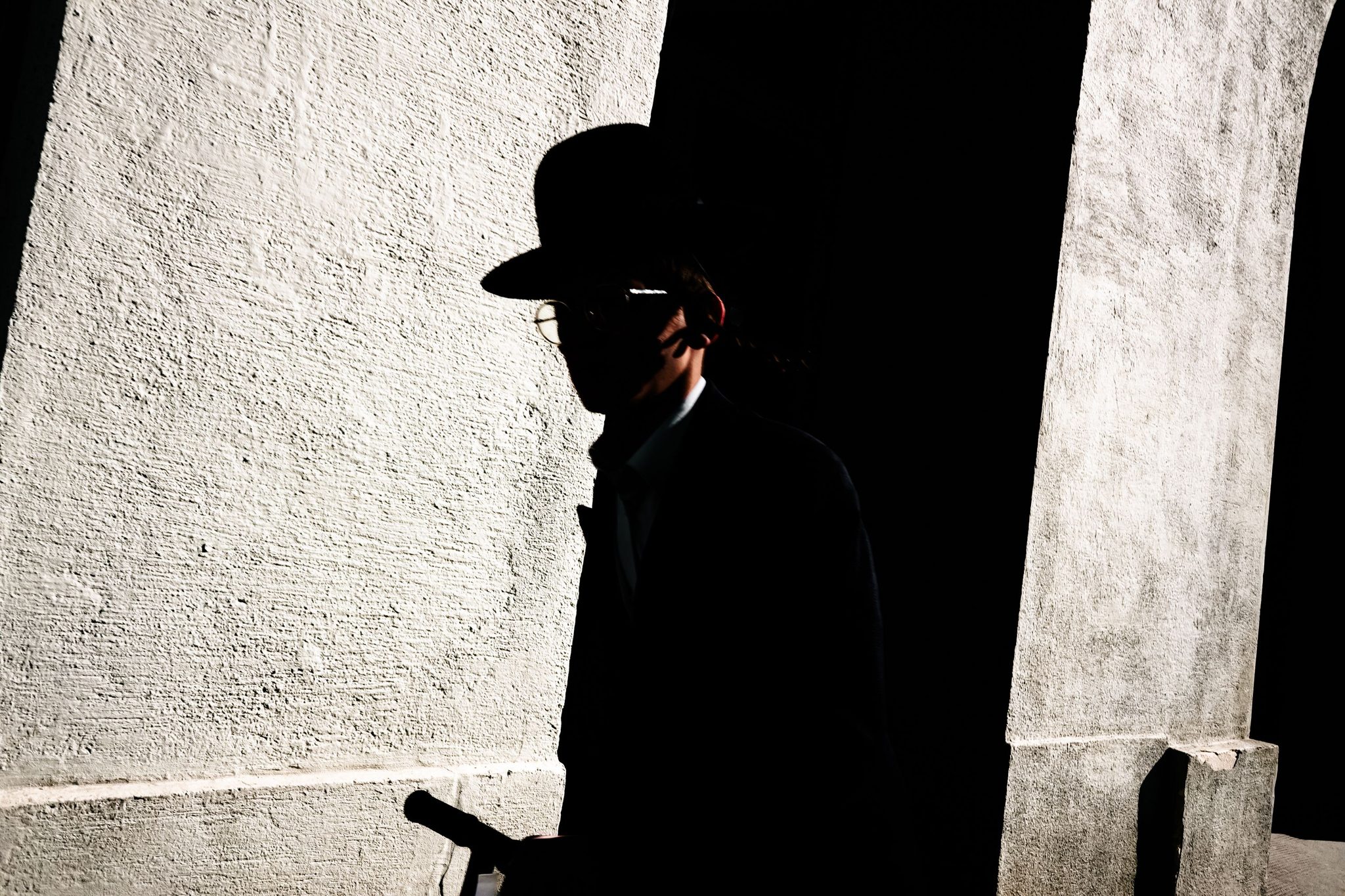 Shadow Portrait. Portrait photograph by Chansik Park, finalist in the Shoot The Frame Portrait photography award, March 2025