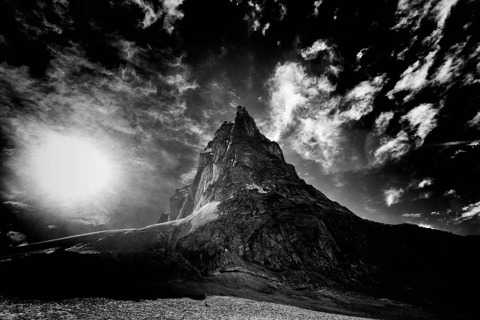 Mountain, clouds, dark. Landscape photograph by Jayanta Roy, finalist in the Shoot The Frame Landscape photography award, April 2014