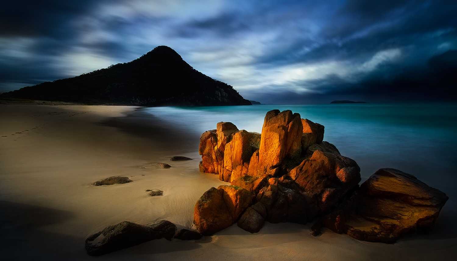 Night, stars, dark. Landscape photograph by Shane Russell, finalist in the Shoot The Frame Landscape photography award, June 2014