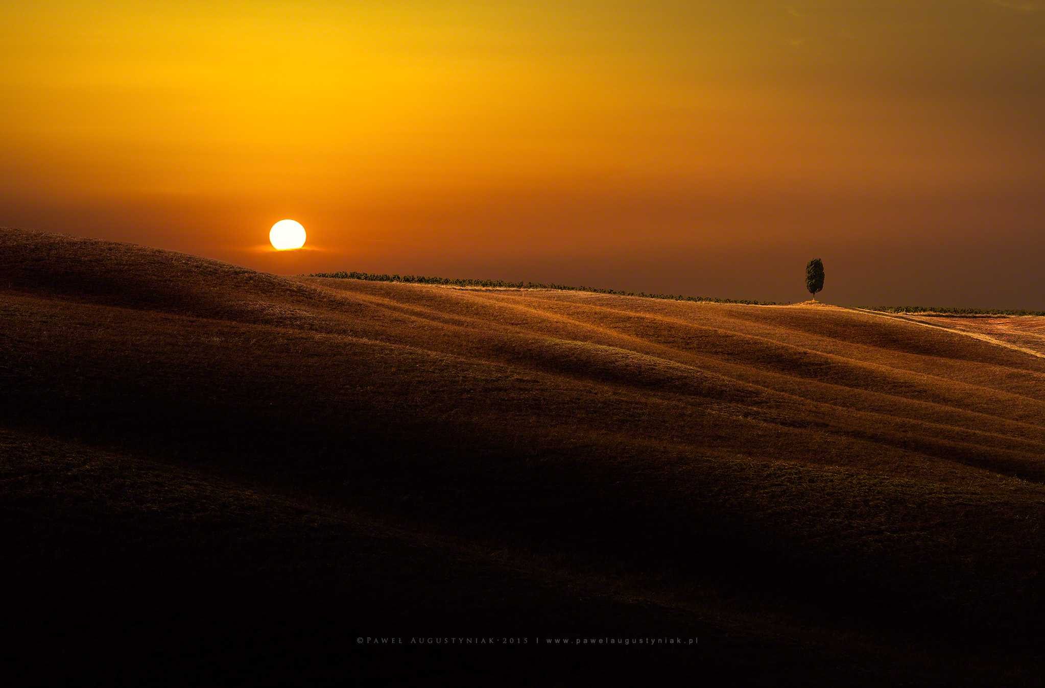 Moon, light, land. Landscape photograph by Pawel Augustyniak, finalist in the Shoot The Frame Landscape photography award, March 2015