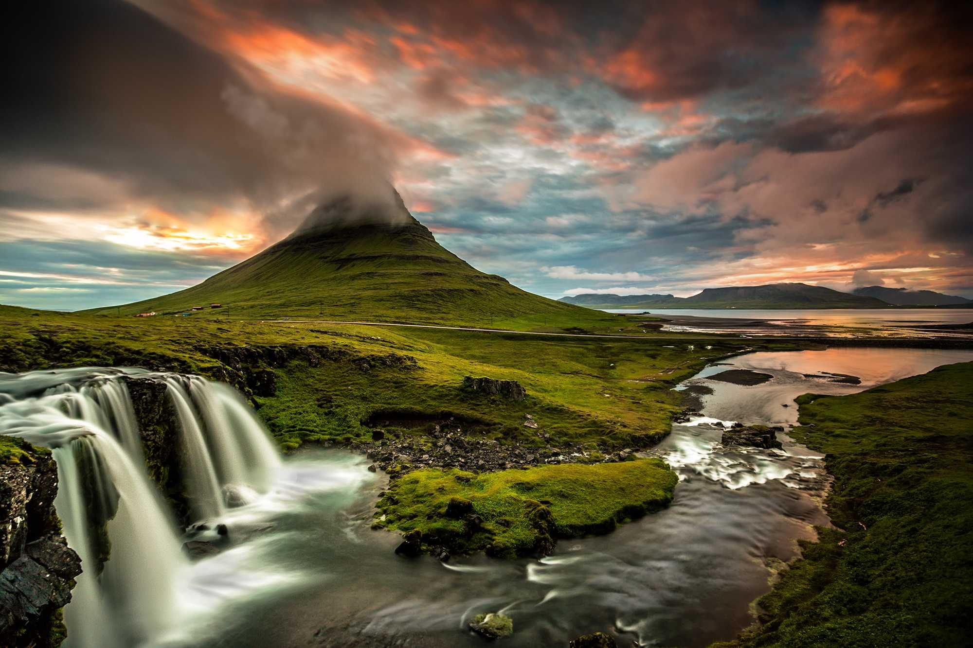 Volcano, green, land, view. Landscape photograph by Deryk Baumgaertner, finalist in the Shoot The Frame Landscape photography award, July 2015