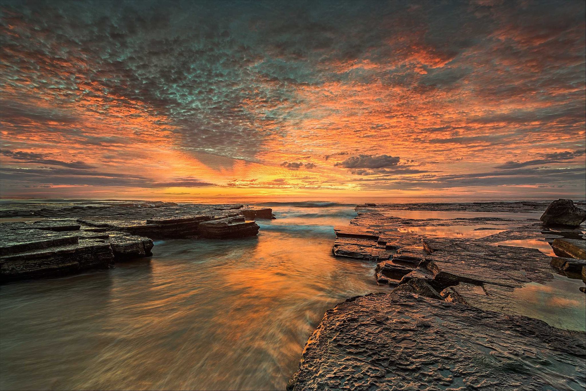 Sky, lights, ocean. Landscape photograph by Sourav Dasgupta, winner of the Shoot The Frame Landscape photography award, October 2015