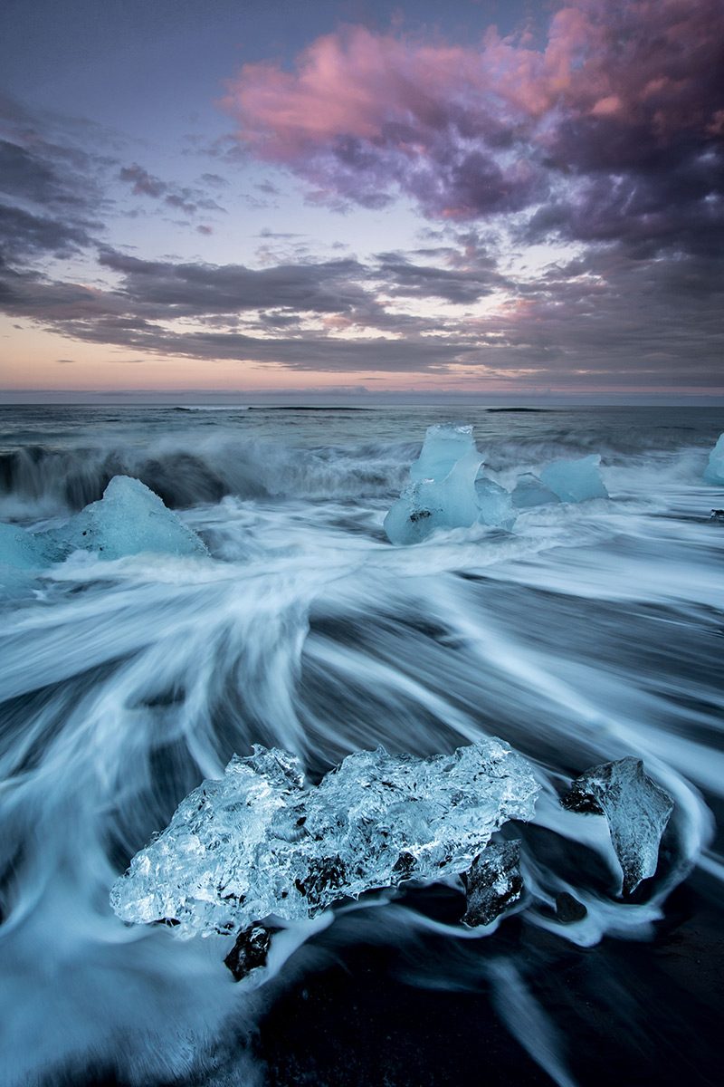 Shore, waves, sky, blue. Landscape photograph by Chin Leong Teo, finalist in the Shoot The Frame Landscape photography award, September 2016