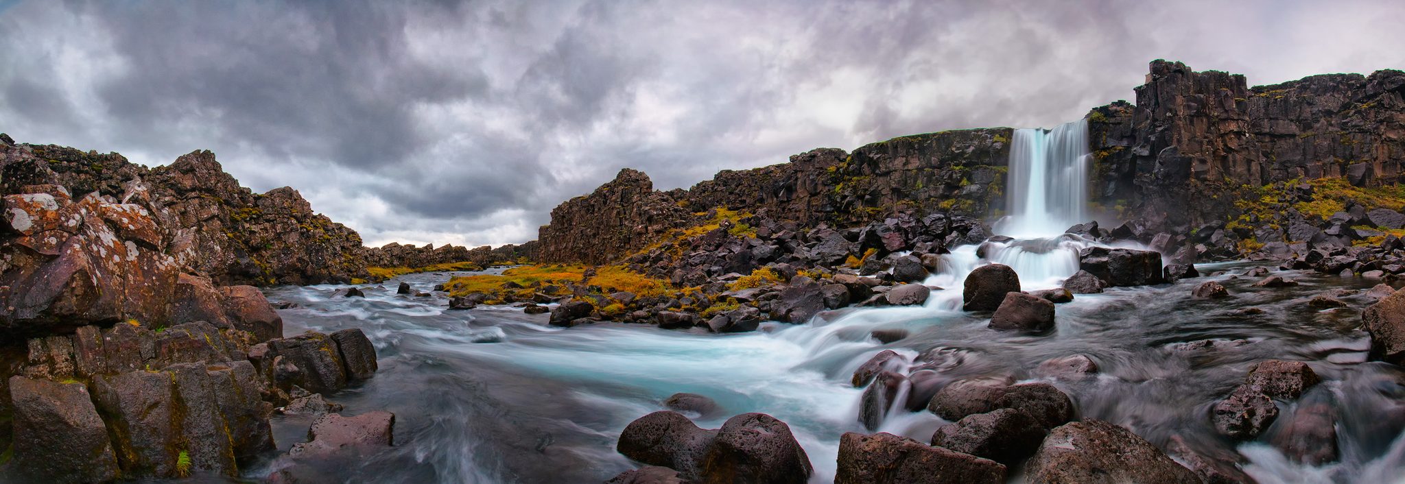 Falls, water, rocks. Landscape photograph by Josh Tagi, finalist in the Shoot The Frame Landscape photography award, September 2016