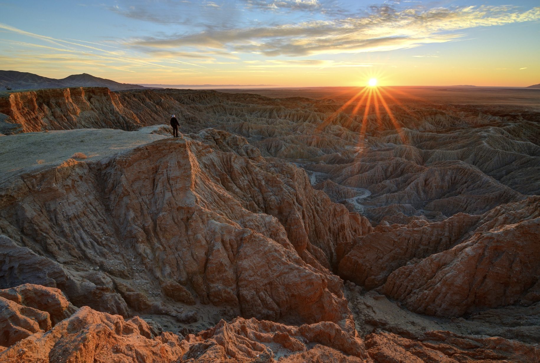Borrego Badlands Sunrise. Landscape photograph by Cliff LaPlant, finalist in the Shoot The Frame Landscape photography award, March 2020