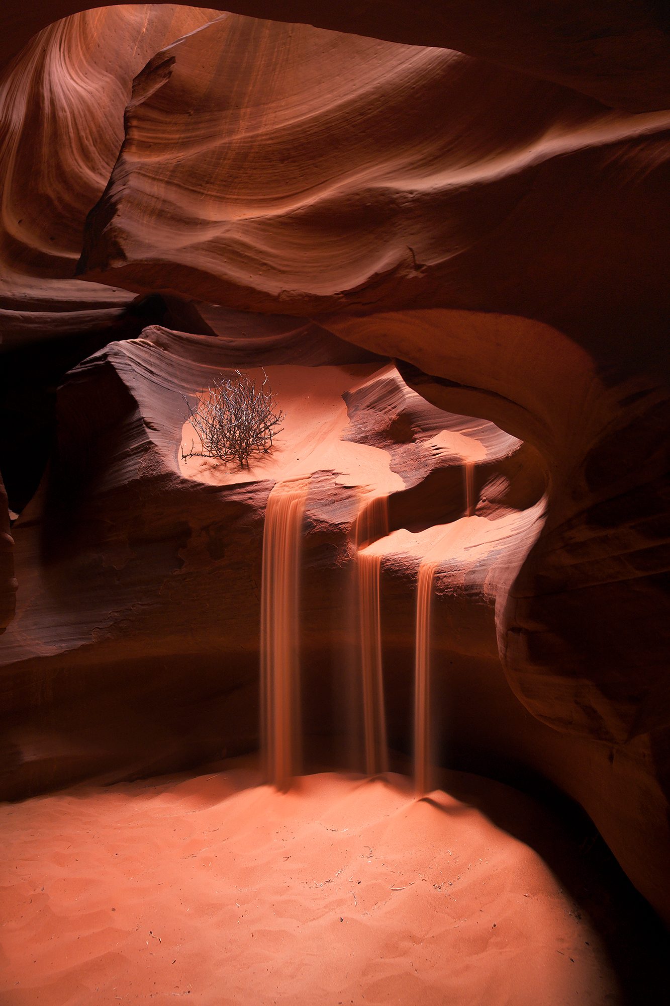Sandfalls. Landscape photograph by Craig Bill, finalist in the Shoot The Frame Landscape photography award, September 2020