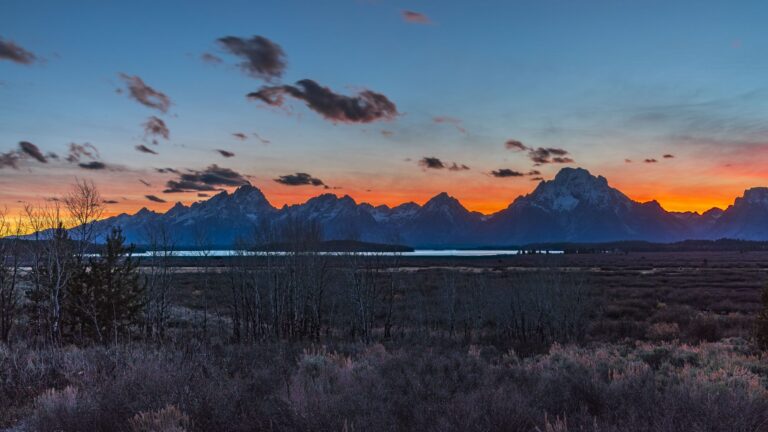 Teton Range Sunset. Landscape photograph by Shane Morrison, finalist in the Shoot The Frame Landscape photography award, October 2020