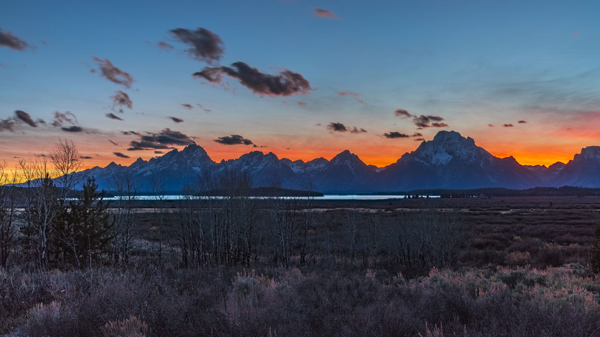 Teton Range Sunset. Landscape photograph by Shane Morrison, finalist in the Shoot The Frame Landscape photography award, October 2020
