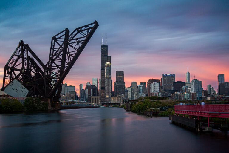 Ping Tom Sky, Chicago, IL, USA. Landscape photograph by Dan Scott, finalist in the Shoot The Frame Landscape photography award, September 2021